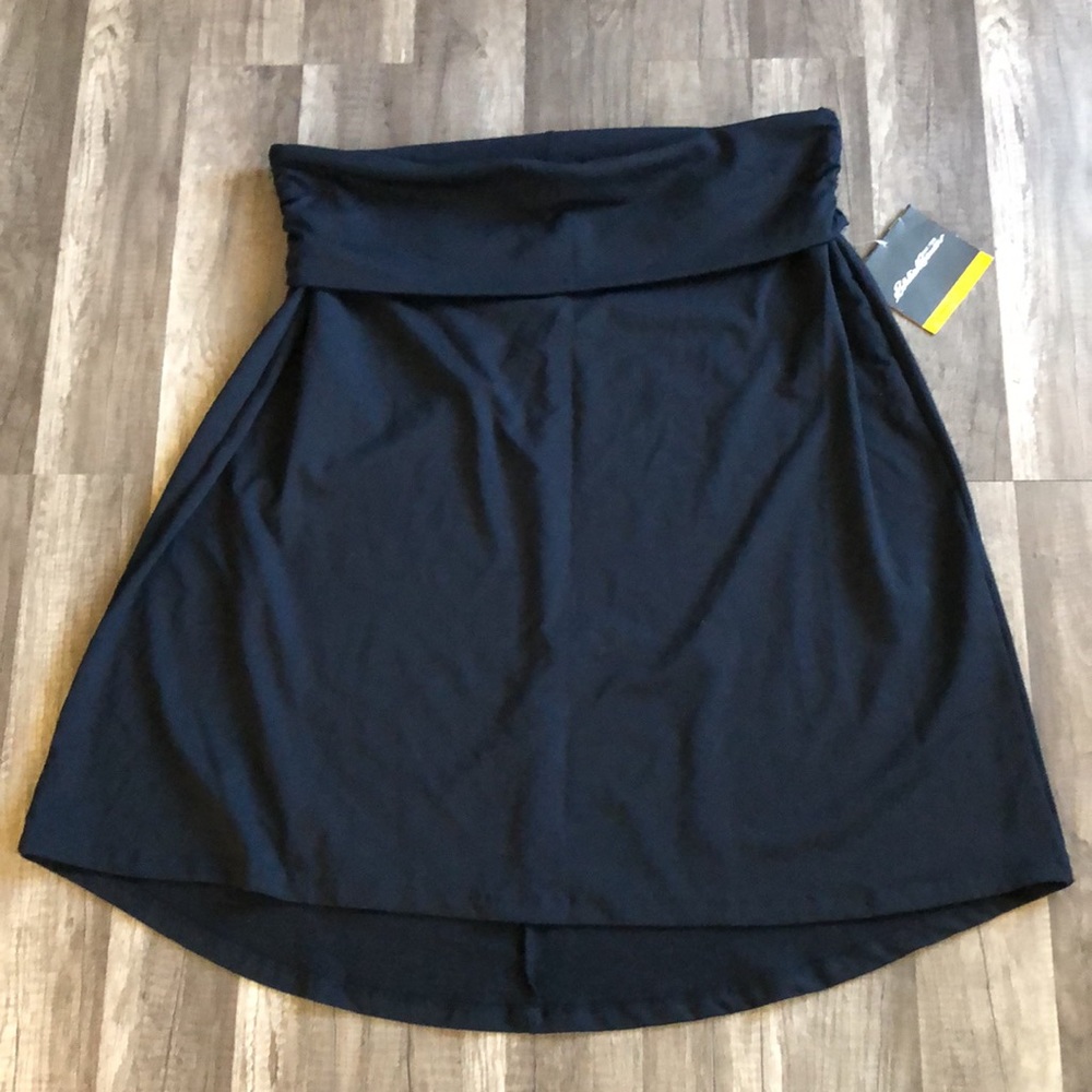 Eddie Bauer Black Julia Knit Skirt NEW XXL